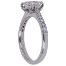 Platinum 1.40ct Princess and Brilliant Cut Lab Grown Diamond Solitaire Ring