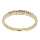 18ct Yellow Gold 0.10ct Diamond Half Eternity Ring