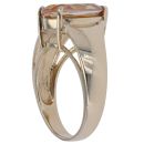 9ct Yellow Gold Sunset Topaz Single Stone Ring