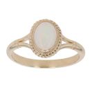 9ct Yellow Gold Opal Single Stone Ring