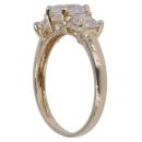14ct Yellow Gold Cubic Zirconia Three Stone Ring
