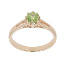 9ct Yellow Gold Peridot Single Stone Ring