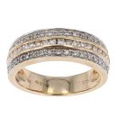 9ct Yellow Gold Diamond Eternity Ring by Anya Belle