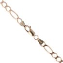 9ct Rose Gold Figaro Chain 18"