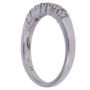 9ct White Gold 0.25ct Brilliant Cut Diamond Half Eternity Ring