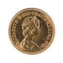 1982 Elizabeth II Decimal Portrait UK Half Sovereign Coin