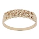 9ct Yellow Gold Two Row Keeper Ring