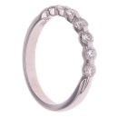 18ct White Gold 0.50ct Brilliant Cut Diamond Half Eternity Ring