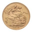 1913 George V Large Head UK Full Sovereign Coin
