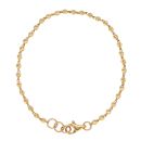 22ct Yellow Gold Bead Fancy Bracelet 6.5"