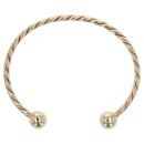 9ct Yellow Gold Patterned Torque Bangle
