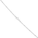 Silver Snake And Bead Chain 16" By Icesia