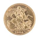 1904 Edward VII Large Head UK Full Sovereign Coin