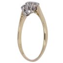 18ct Yellow Gold 0.30ct Brilliant Cut Diamond Trilogy Ring