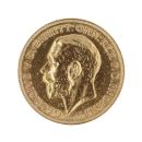 1911 George V Large Head UK Half Sovereign Coin