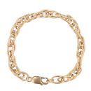 9ct Yellow Gold POW Fancy Bracelet 7.5"