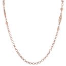 9ct Rose Gold Belcher and Bead Chain 38"