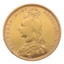1892 Victoria Jubilee Head UK Full Sovereign Coin