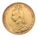 1892 Victoria Jubilee Head UK Full Sovereign Coin