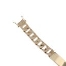 9ct Yellow Gold Textured ID Bracelet 7.5"