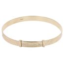 9ct Yellow Gold Patterned Expanding Bangle