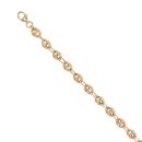 14ct Yellow Gold Button Bracelet 8.5"