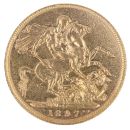 1897 Victoria Old Head Australia Full Sovereign Coin
