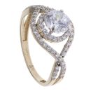 9ct Yellow Gold Cubic Zirconia Fancy Ring