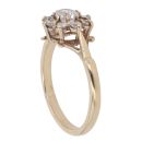 9ct Yellow Gold Cubic Zirconia Cluster Ring