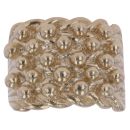 9ct Yellow Gold Five Row Keeper Ring