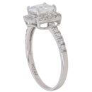 9ct White Gold Cubic Zirconia Cluster Ring