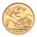 1909 Edward VII Large Head UK Half Sovereign Coin