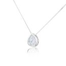 9ct White Gold 0.50ct Pear Lab Grown Diamond Slider Pendant