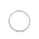 9ct White Gold 0.25ct Natural Diamond Microset Eternity Ring