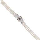14ct Yellow Gold Monaco Cubic Zirconia Pave Chain 16"