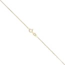 Gold Plated Silver Diamond Wishbone Pendant and Chain 18"