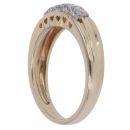 9ct Yellow Gold 0.25ct Brilliant Cut Diamond Five Stone Ring