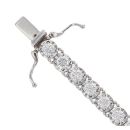 18ct White Gold 3.71ct Brilliant Cut Diamond Tennis Bracelet 7"