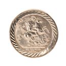 9ct Yellow Gold St. George Coin Ring