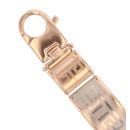 14ct Yellow White and Rose Gold Greek Key Bracelet 8"