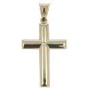 14ct Yellow And White Gold Crucifix Pendant