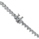 9ct White Gold 11.25ct Brilliant Cut Diamond Tennis Necklace 18"