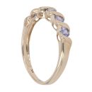 9ct Yellow Gold Tanzanite Five Stone Ring