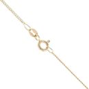 18ct Yellow Gold 0.04ct Diamond Fancy Pendant and Chain 16"