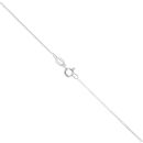 Silver Cubic Zirconia Snowflake Pendant And Chain 18" By Icesia