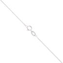 18ct White Gold 0.40ct Brilliant Cut Diamond Cluster Pendant and Chain 18"