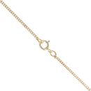 18ct Yellow and White Gold Aquamarine Chain 18"