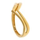22ct Yellow Gold Duo Wishbone Ring