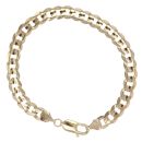 9ct Yellow Gold Curb Bracelet 7.5"