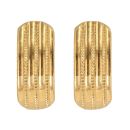 22ct Yellow Gold Textured Stud Earrings
